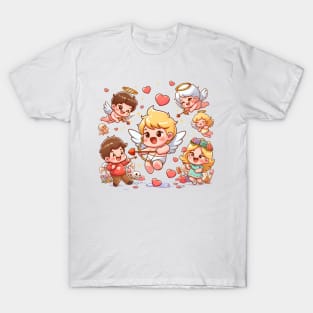 Valentine's Cartoon Delights T-Shirt T-Shirt